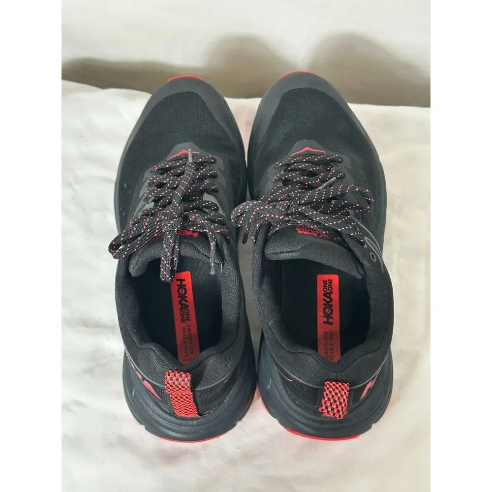 Hoka One One Challenger ATR 6 GTX Women's Size 8 Black Red Running Sneakers - Picture 5 of 8